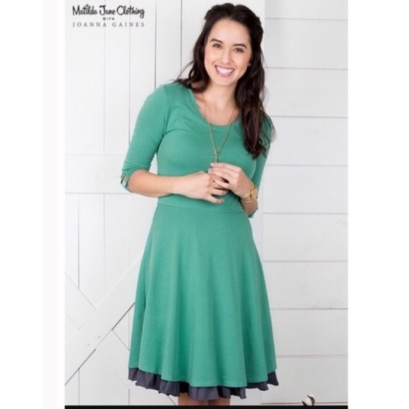 Matilda Jane Dresses & Skirts - Matilda Jane Dress in Green and Navy